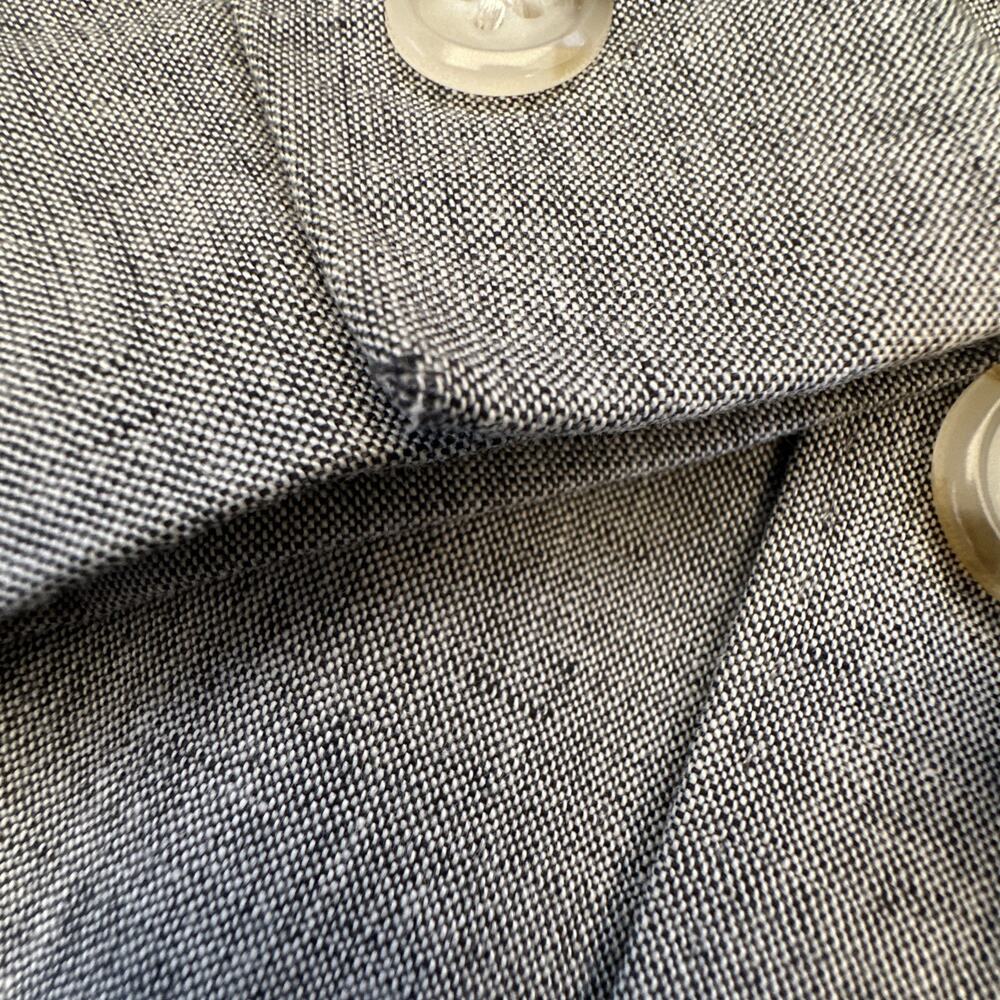 J Crew Ludlow Blazer Mens 36R Gray Somelos Cotton Linen Sport Coat - Picture 13 of 16